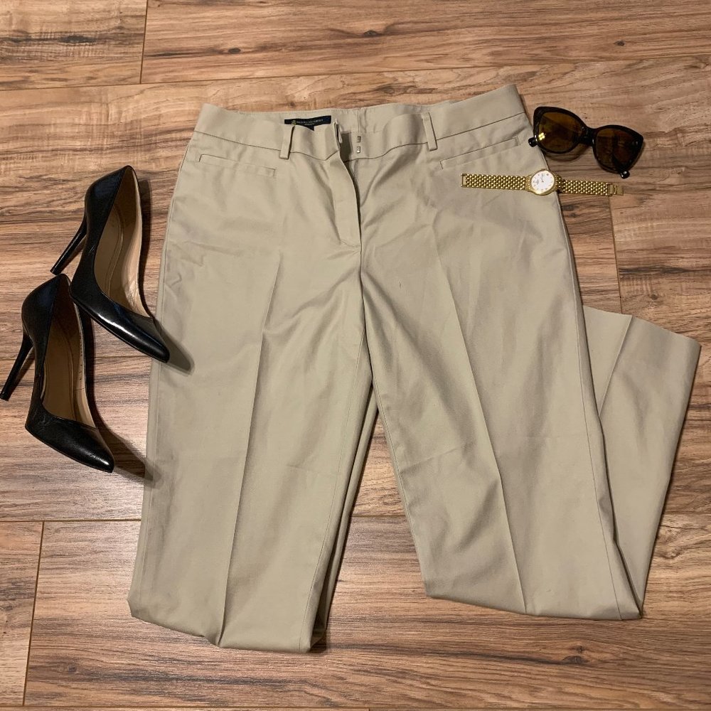 Brooks Brothers Natalie Fit Beige Pants Size 10